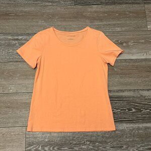 Ann Taylor Factory Sz S Peach Tee T-Shirt Top Lightweight & Comfy!